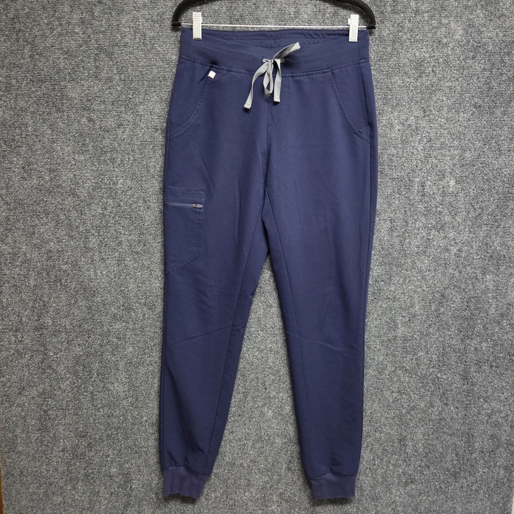 Figs Pants Womens Small Tall Blue Zamora Jogger Technical Collection Scrub 1557